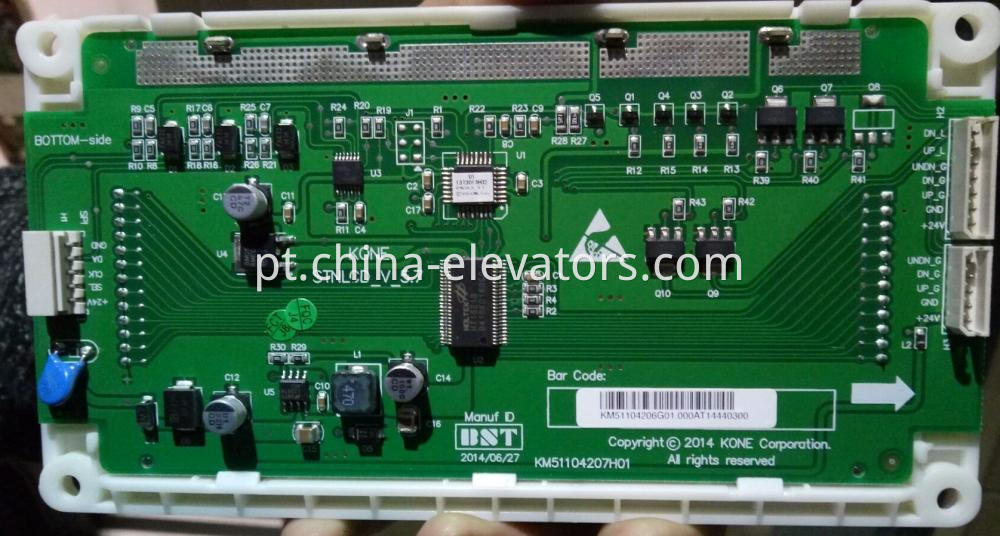 KONE Elevator Blue LCD Display Board KM51104206G01